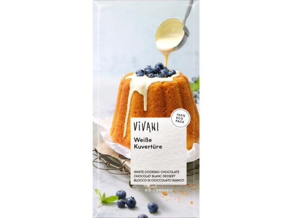 Biela čokoláda na varenie BIO 200g, VIVANI 200 g VIVANI