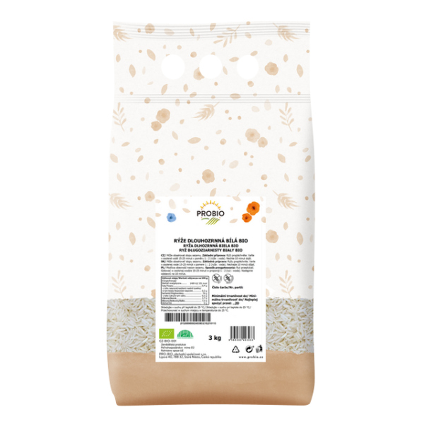 GASTRO - Dlhozrnná biela ryža BIO 3 kg PROBIO