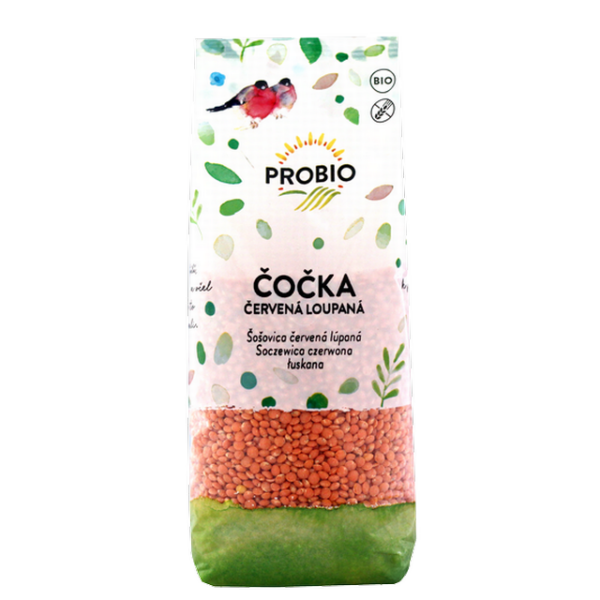 Červená lúpaná šošovica BIO 500 g PROBIO
