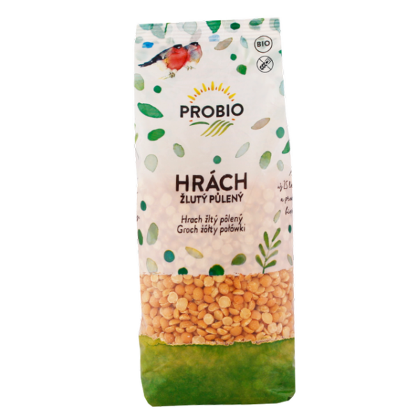 Hrach žltý lúpaný polený BIO 500 g PROBIO