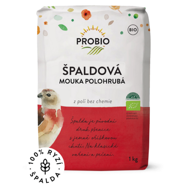 Polohrubá špaldová múka BIO 1 kg PROBIO