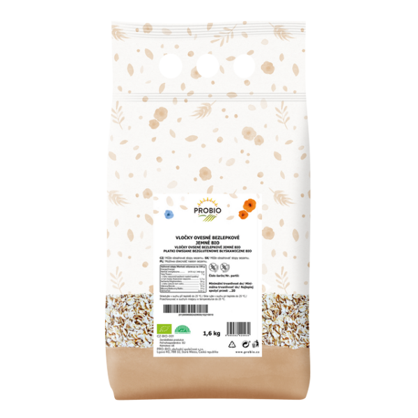 GASTRO - Jemné bezlepkové ovsené vločky BIO 1.6 kg PROBIO