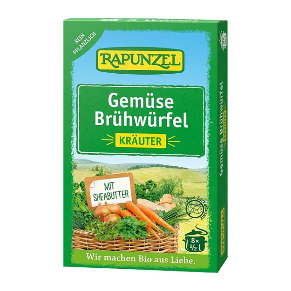 Zeleninový vývar bez droždia v kocke BIO 8ks Rapunzel RAPUNZEL