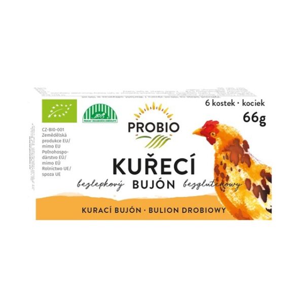 Bujón kurací kostky 6x0,5L  BIO 66 g PROBIO