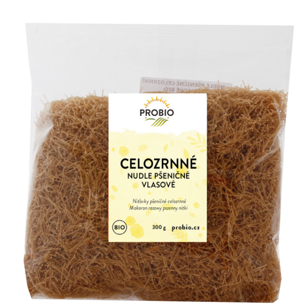 Celozrnné vlasové rezance BIO 300 g PROBIO