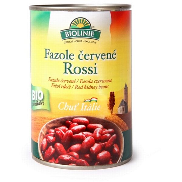 Červené fazule Rossi sterilizované BIO 400 g PROBIO