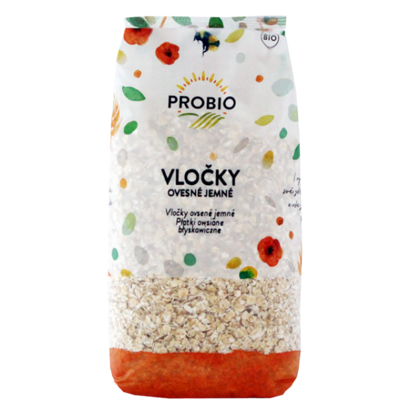 Jemné ovsené vločky BIO 500 g PROBIO