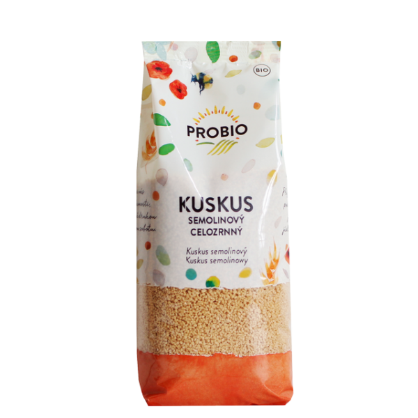 Kuskus celozrnnný semolinový BIO 400 g PROBIO