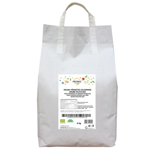Pšeničná celozrnná múka hrubo mletá BIO 4 kg PROBIO