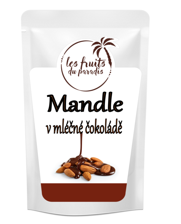 Mandle v mliečnej čokoláde 100 g LES FRUITS DU PARADIS