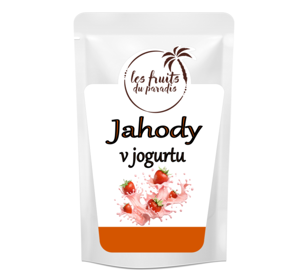 Mrazom sušené jahody v jogurte 200 g LES FRUITS DU PARADIS