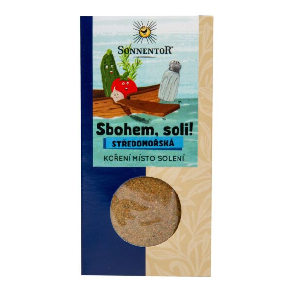 Zmes korenia BIO "Zbohom soli" Stredomorská 50 g SONNENTOR