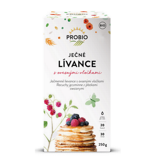 Jačmenné palacinky s ovsenými vločkami BIO 250 g PROBIO