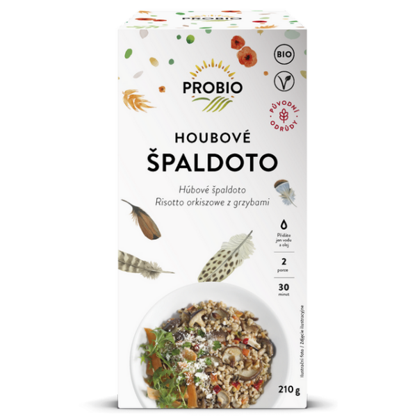 Špaldoto hříbové 210 g PROBIO
