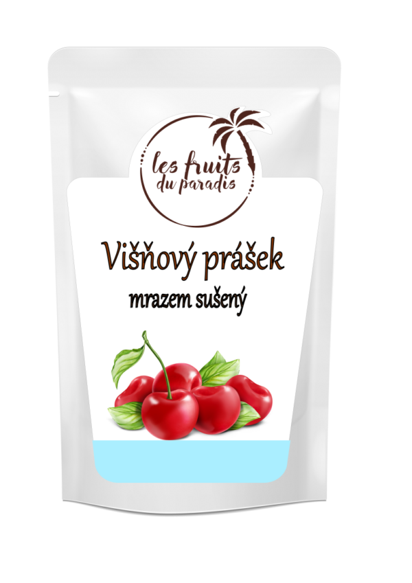 Višňový prášok sušený mrazom 1 kg LES FRUITS DU PARADIS